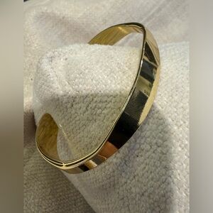 Minimalist Gold Filled Cuff Bracelet | Polished Open Band | New